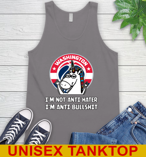 Washington Wizards NBA Basketball Unicorn I'm Not Anti Hater I'm Anti Bullshit Tank Top 7