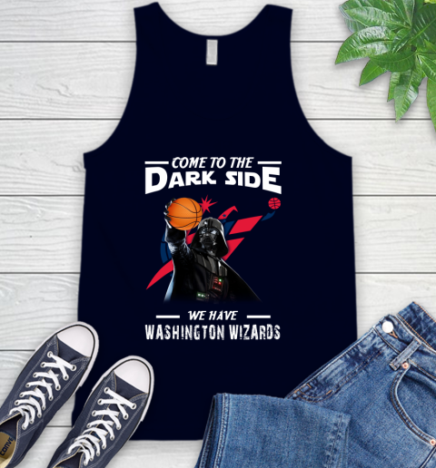 NBA Come To The Dark Side We Have Washington Wizards Star Wars Darth Vader Basketball Tank Top 2
