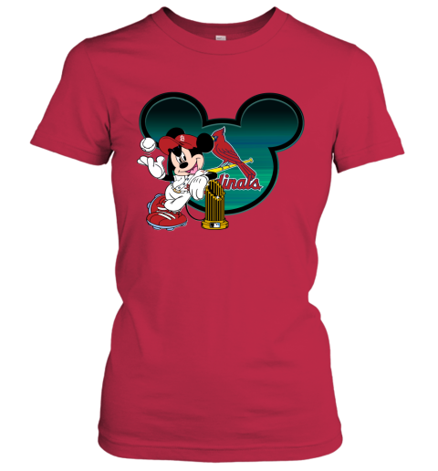 New St Louis Cardinals and Disney Mickey Mouse MLB on Red 