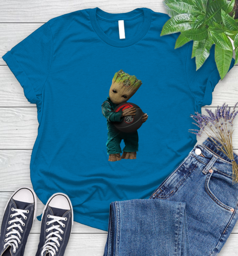 NBA Groot Guardians Of The Galaxy Basketball Sports Toronto Raptors Women's T-Shirt 7