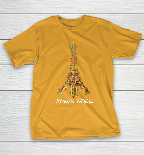 Joyeux Noel French Merry Christmas Eiffel Tower T-Shirt 2