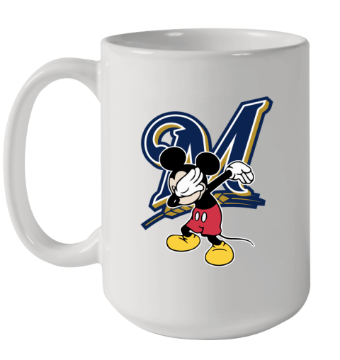 Milwaukee Brewers MLB Baseball Dabbing Mickey Disney Sports Ceramic Mug 15oz