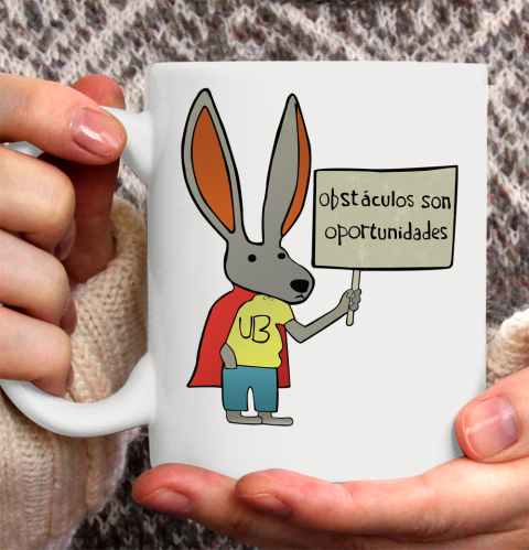 Rick Flag Shirt  Ultra Bunny with a Sign Ceramic Mug 11oz 2