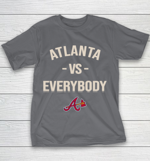 Atlanta Braves Vs Everybody Youth T-Shirt 5