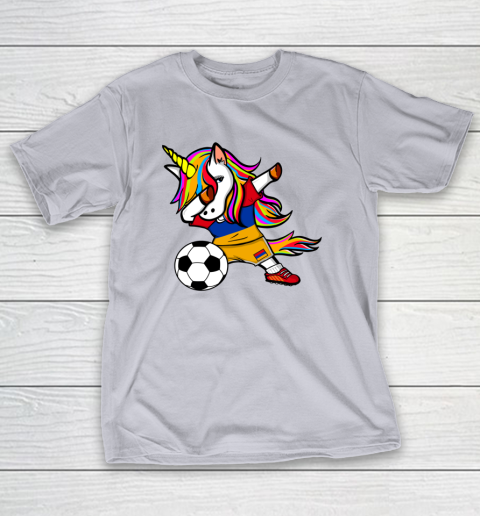 Dabbing Unicorn Armenia Football Armenian Flag Soccer T-Shirt 18