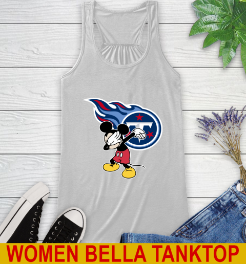 Tennessee Titans NFL Football Dabbing Mickey Disney Sports Racerback Tank
