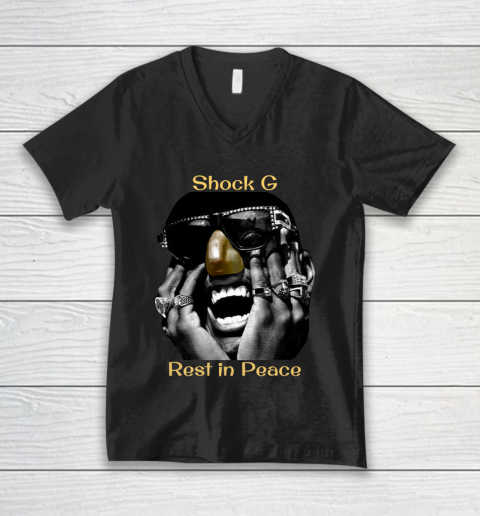 Rip Shock G Rest In Peace V-Neck T-Shirt