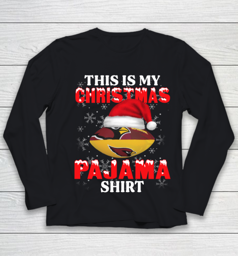 Arizona Cardinals This Is My Christmas Pajama Shirt NFL Youth Long Sleeve