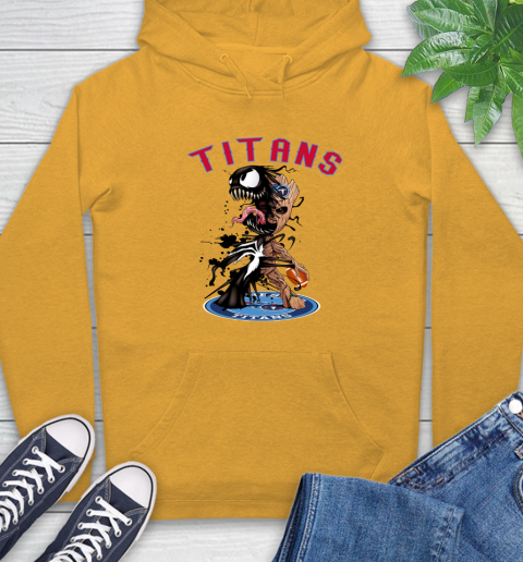 NFL Tennessee Titans Football Venom Groot Guardians Of The Galaxy Hoodie 3