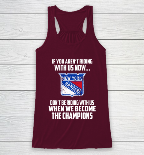 NHL New York Rangers Hockey We Become The Champions Racerback Tank 2