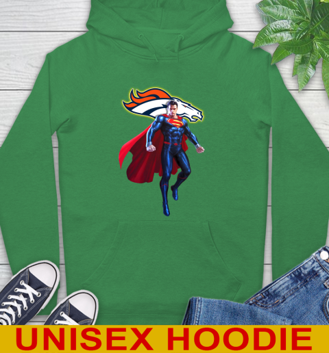 NFL Superman DC Sports Football Denver Broncos Hoodie 8