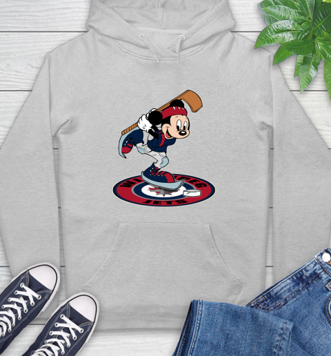 NHL Hockey Winnipeg Jets Cheerful Mickey Disney Shirt Hoodie 6