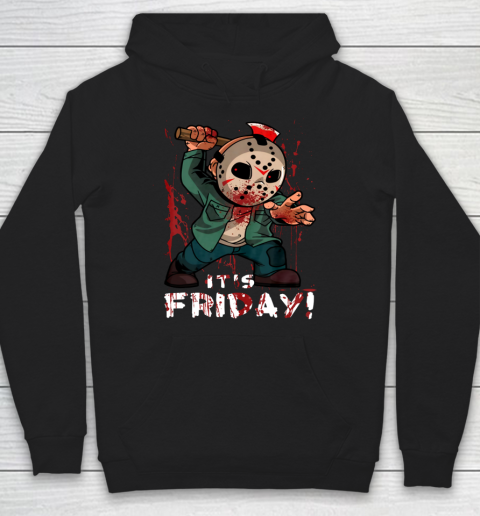 Friday 13th Jason Funny Halloween Horror Graphic Horror Movie Hoodie