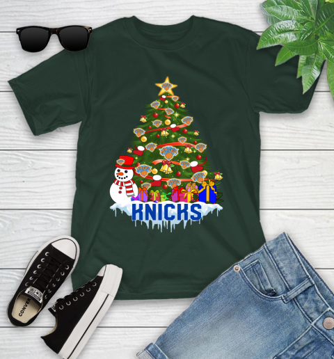 New York Knicks Merry Christmas NBA Basketball Sports Youth T-Shirt 5