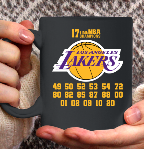Los Angeles Lakers Finals Champions 17 Time Nba Champions Ceramic Mug 11oz