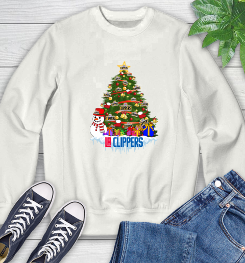 LA Clippers Merry Christmas NBA Basketball Sports Sweatshirt