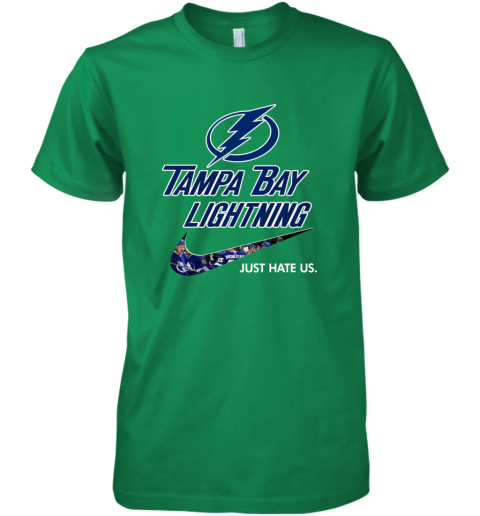 NHL Tampa Bay Lightnings x Nike Just Hate Us dnuo nhltampa bay lightnings x nike just hate us premium guys tee 5 front kelly green