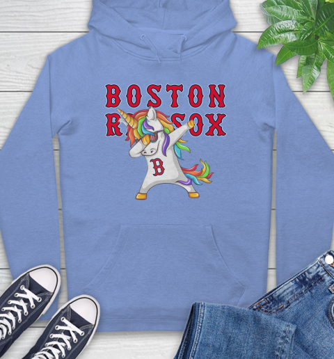 Boston Red Sox MLB Baseball Funny Unicorn Dabbing Sports Hoodie 11