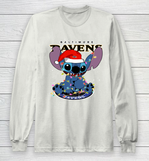 Baltimore Ravens NFL Football noel stitch Christmas Long Sleeve T-Shirt 9