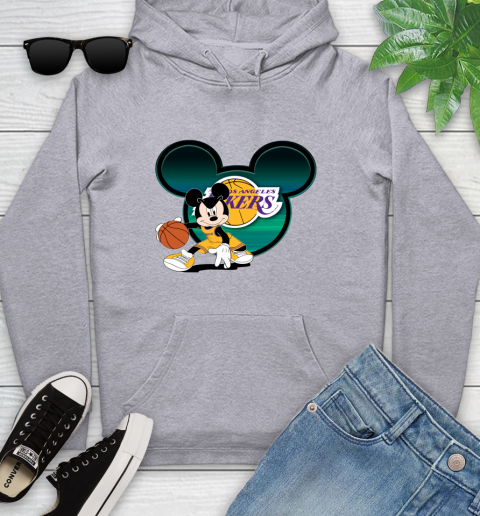 NBA Los Angeles Lakers Mickey Mouse Disney Basketball Youth Hoodie