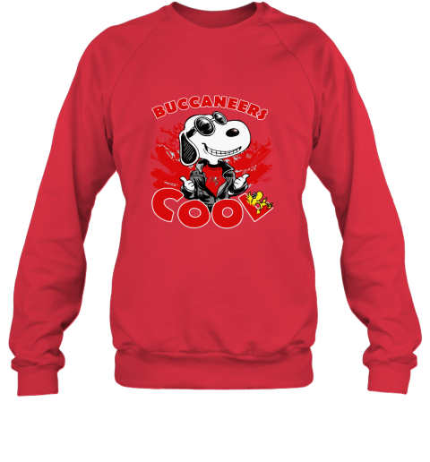 krlu tampa bay buccaneers snoopy joe cool were awesome shirt sweatshirt 35 front red