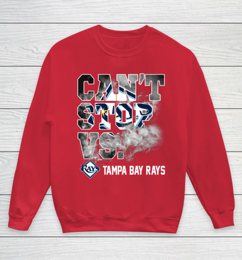 MLB Tampa Bay Rays Baseball Can't Stop Vs Rays Youth Sweatshirt 7