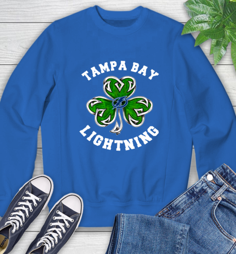 NHL Tampa Bay Lightning Three Leaf Clover St Patrick's Day Hockey Sports Sweatshirt 9