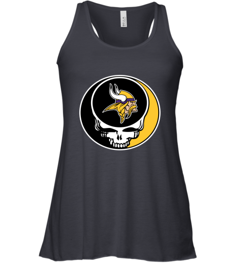 NFL Minnesota Vikings Grateful Dead Rock Band Football Sports Z8BzUXUyv3I flowy tank 32 95 151514 front midnight