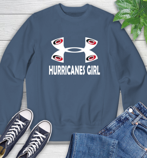NHL Carolina Hurricanes Girl Under Armour Hockey Sports Sweatshirt 8