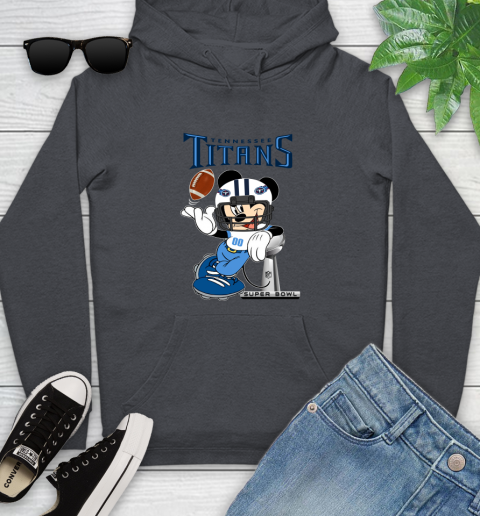 NFL Tennessee Titans Mickey Mouse Disney Super Bowl Football T Shirt Youth Hoodie 8