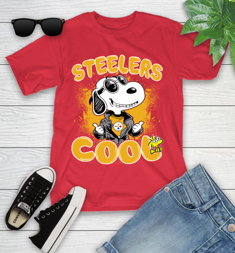 NFL Football Pittsburgh Steelers Cool Snoopy Shirt Youth T-Shirt 11