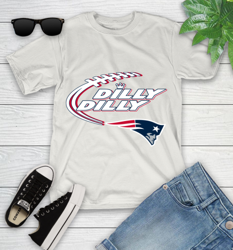 NFL New England Patriots Dilly Dilly Football Sports Youth T-Shirt 12