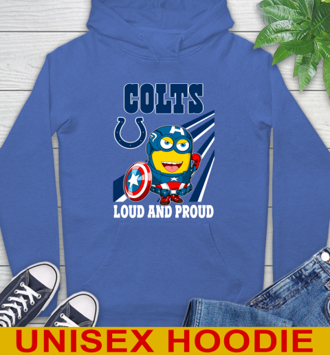 NFL Football Indianapolis Colts Captain America Marvel Avengers Minion Shirt Hoodie 9