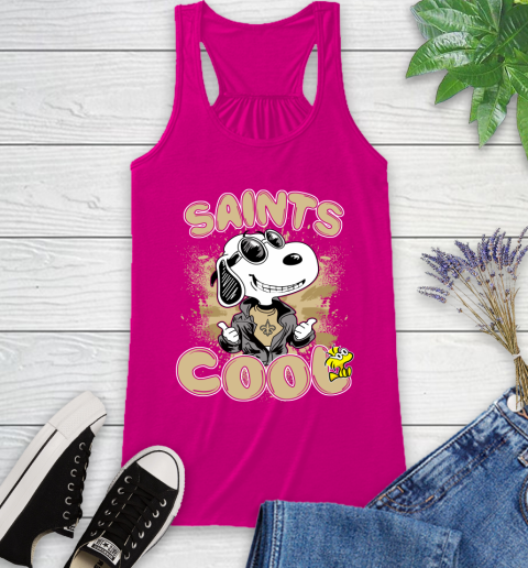 NFL Football New Orleans Saints Cool Snoopy Shirt Racerback Tank 5