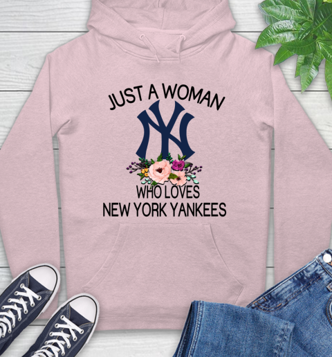 MLB Just A Woman Who Loves New York Yankees Baseball Sports Hoodie 7