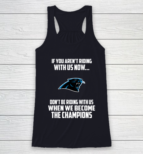 NFL Carolina Panthers Football We Become The Champions Racerback Tank 7