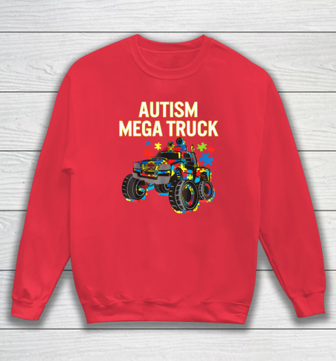 Autism Mega Truck Shirt Monster Truck Autism Awareness Sweatshirt 6