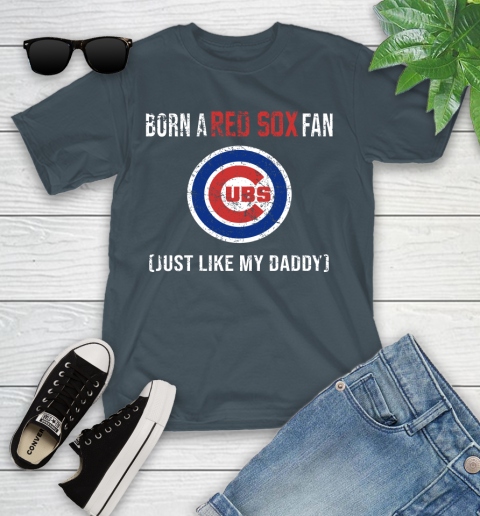 MLB Baseball Chicago Cubs Loyal Fan Just Like My Daddy Shirt Youth T-Shirt 9