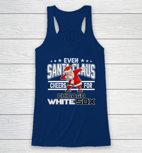 Chicago White Sox Even Santa Claus Cheers For Christmas MLB Racerback Tank 6