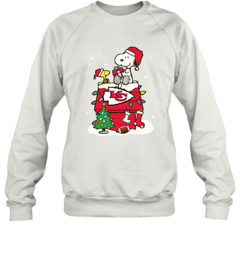 A Happy Christmas With Kansas City Chiefs Snoopy Sweatshirt