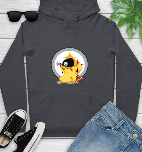 NFL Pikachu Football Sports Pittsburgh Steelers Youth Hoodie 8