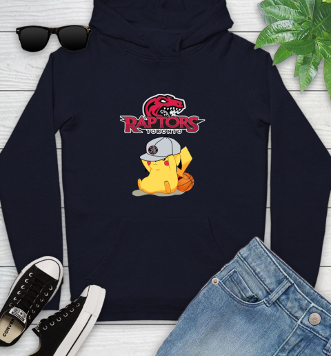 NBA Pikachu Basketball Sports Toronto Raptors Youth Hoodie 4