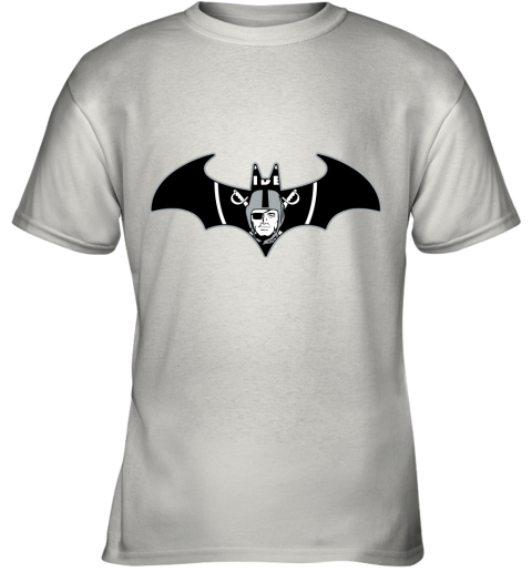 We Are The Oakland Raiders Batman NFL Mashup Youth T-Shirt