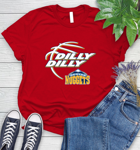 NBA Denver Nuggets Dilly Dilly Basketball Sports Women's T-Shirt 9