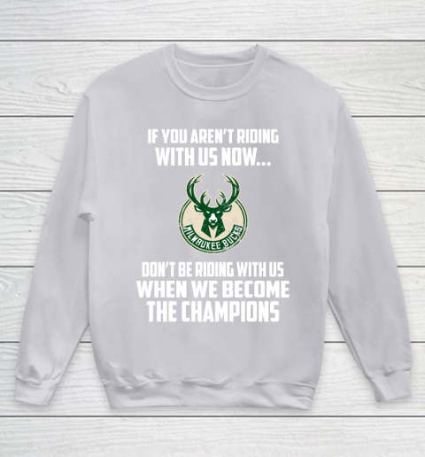 NBA Milwaukee Bucks Basketball We Become The Champions Youth Sweatshirt 3