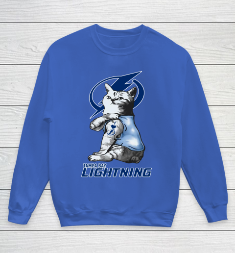 NHL My Cat Loves Tampa Bay Lightning Hockey Youth Sweatshirt 6