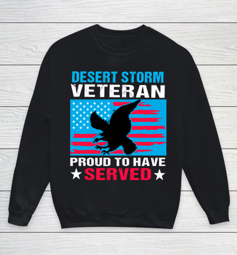 Desert Storm Veteran  Proud To Have Served Youth Sweatshirt