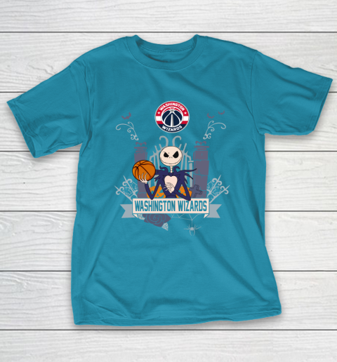 NBA Washington Wizards Basketball Jack Skellington Halloween T-Shirt 7