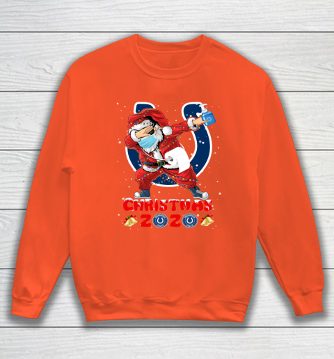 Indianapolis Colts Funny Santa Claus Dabbing Christmas 2020 NFL Sweatshirt 3