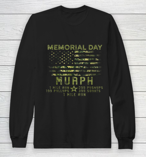 Murph Challenge Memorial Day WOD Workout Gear 2021 Long Sleeve T Shirt Tee For Sports